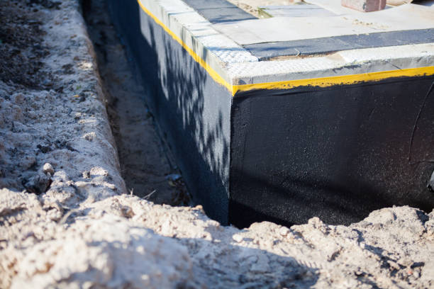 Residential Waterproofing installation at a Lewistown, IL home by SJ Waterproofing Pros